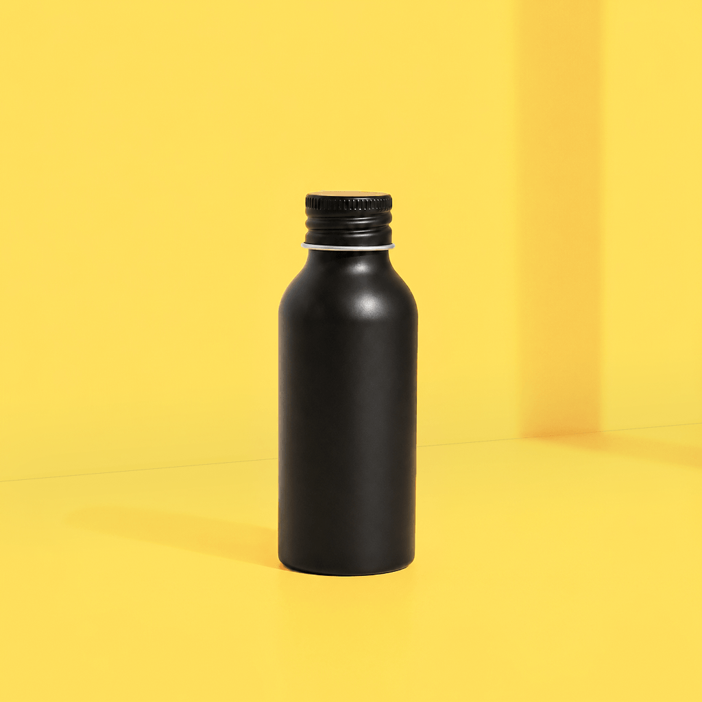 Rajoitettu erä: Black Gloss Aluminium Bottles | Ainutlaatuinen viimeistely